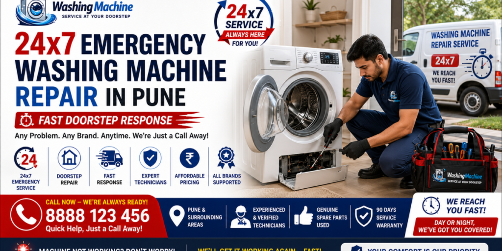 24x7 Emergency Washing Machine Repair in Pune