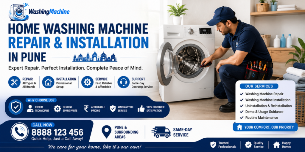 Home Washing Machine Repair and Installation in Pune
