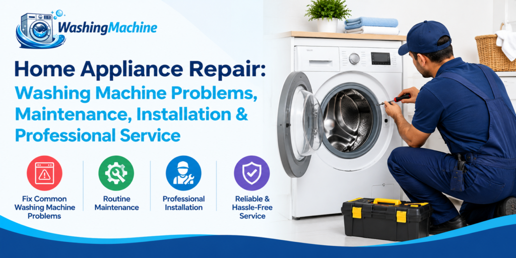 Home Appliance Repair: Washing Machine Problems, Maintenance, Installation & Professional Service