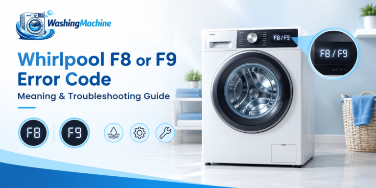 What Does F8 or F9 Mean on a Whirlpool Washing Machine?